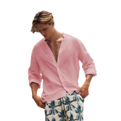 Camisa Casual de Botones Transpirable para Hombre - Image 8