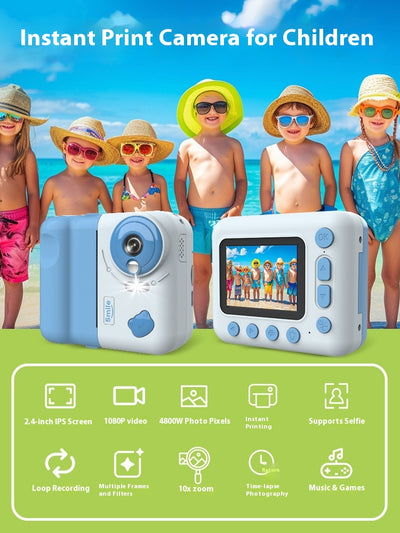 Cámara Instantánea de Fotos y Videos HD con Impresión Inmediata - Image 10