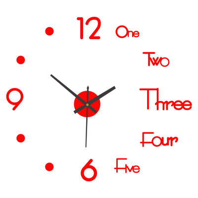 Reloj de Pared Digital Silencioso Nórdico - Adhesivo Decorativo Acrílico - Image 10