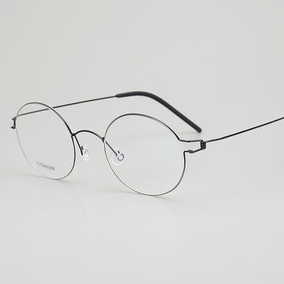 Armazón de Gafas Titanio Puro Vintage sin Tornillos - Image 5