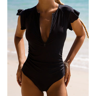 Traje de Baño Enterizo Clásico con Volantes - Colección Primavera Verano - Image 2