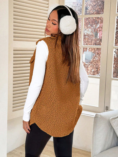 Chaleco Cardigan de Botones Abiertos en Felpa Premium - Image 23