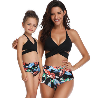 Traje de Baño para Madre e Hija - Bikini de Cintura Alta con Volantes - Image 8