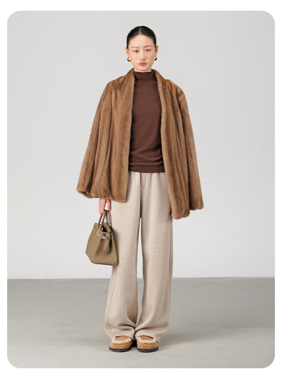 Pantalones de Lana Rectos Térmicos Talle Alto Slim Otoño Invierno - Image 23