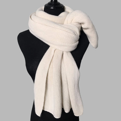 Bufanda de Cachemira para Mujer - Abrigo Cálido Invierno Color Sólido - Image 17