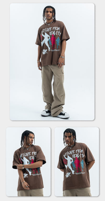 Camiseta Estampada de Algodón Doble Hilo - Diseño Trendy de Manga Corta - Image 16