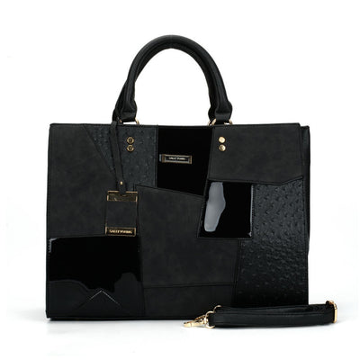 Bolso Mensajero de Hombro Único con Costura Decorativa para Mujer - Image 3