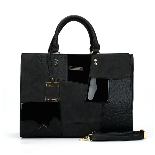 Bolso Mensajero de Hombro Único con Costura Decorativa para Mujer - Image 3
