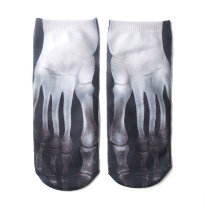 Calcetines Personalizados de Algodón con Estampado 3D Calavera de Cerdo para Hombre y Mujer - Image 20