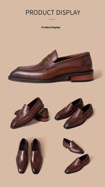 Zapatos Casuales de Cuero Genuino para Hombre - Outdoor - Image 32