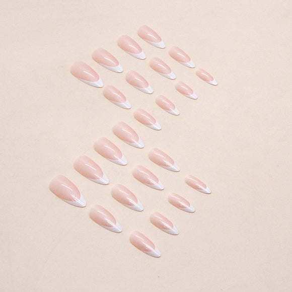Uñas Postizas Francesas de Moda para Mujer
