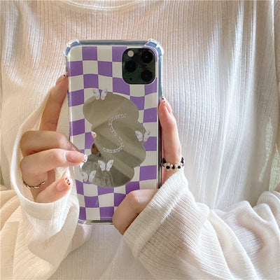 Funda Mariposa para Celular con Diseño Geométrico de Silicona - Image 9