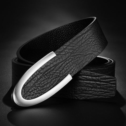 Cinturón de Cuero para Hombre con Hebilla Elegante - Estilo Ejecutivo - Image 4