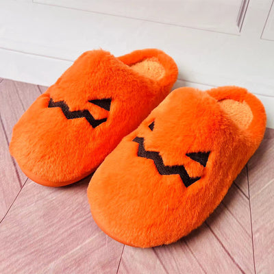 Pantuflas Cálidas de Calabaza Halloween - Cómodas Zapatillas Peluche para Casa - Image 12