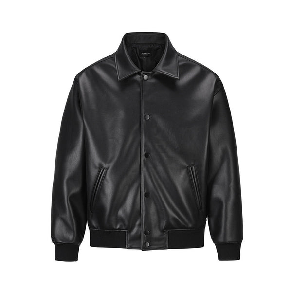 Chaqueta de Cuero PU Retro con Solapa - Estilo Alta Moda Europeo