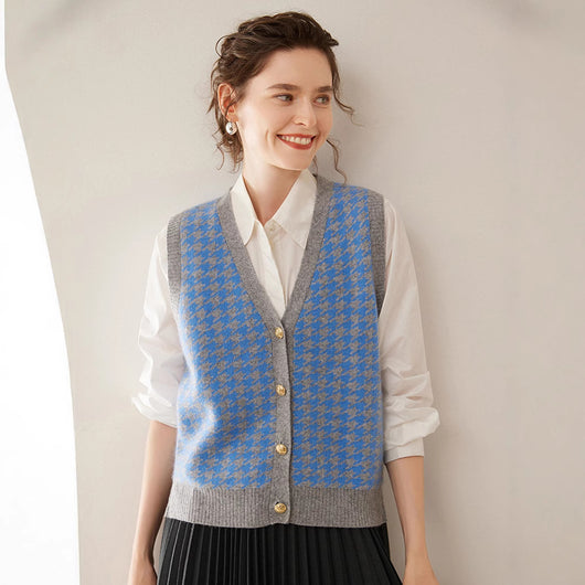 Chaleco de Punto Cashmere Elegante sin Mangas - Image 13