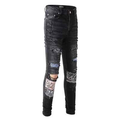Jeans Slim Ajustado con Detalles Rotos - Image 8