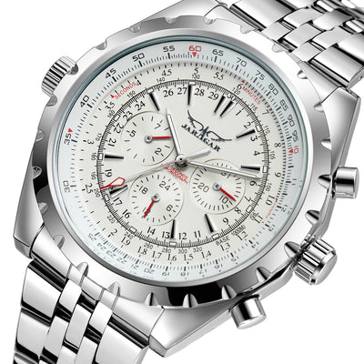 Reloj Automático de Acero Inoxidable con Doble Calendario para Hombre - Image 4