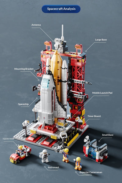 Modelo de Transbordador Espacial Chino - Bloques de Construcción Militar Educativo - Image 12