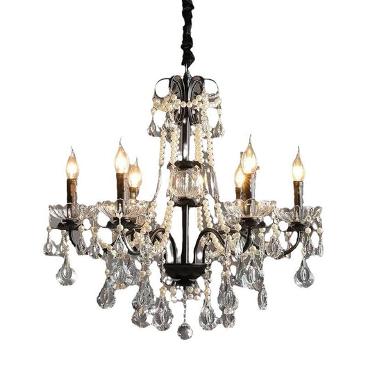 Lámpara de Araña de Cristal Estilo Lujo Francés para Sala - Image 5