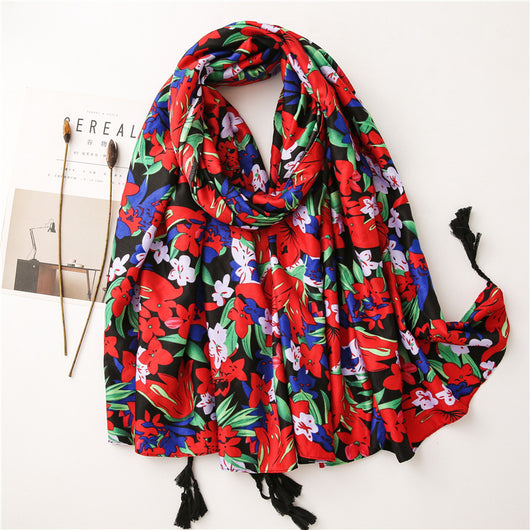 Pañuelo Floral Turístico para Mujer - Diseño Vacacional - Image 10