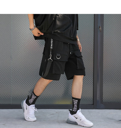 Pantalones Overol Hip Hop Holgados para Hombre - Image 14
