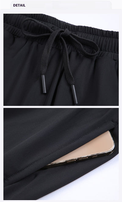Pantalones Deportivos Frescos de Secado Rápido para Mujer - Cintura Media Suelta Verano - Image 19