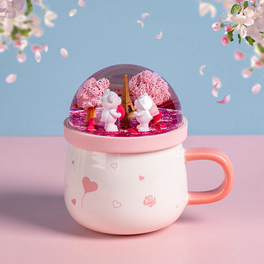Taza Cerámica El Principito con Cielo Estrellado y Accesorios de Regalo