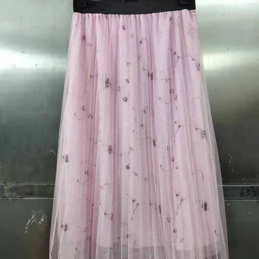 Falda Plisada de Cintura Alta en Malla Ajustada para Mujer - Image 13