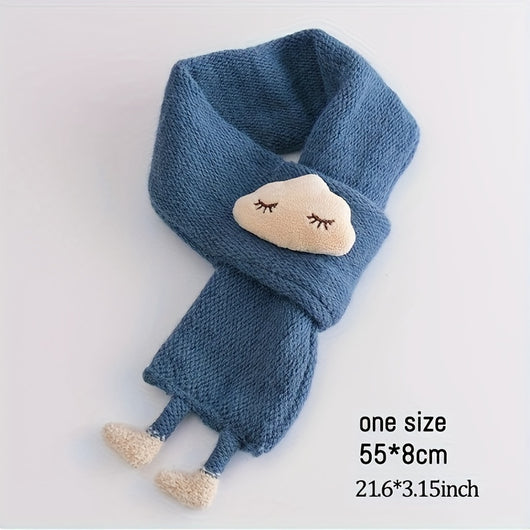 Bufanda Tejida para Niños - Diseño Nubes Suave y Cálida - Image 4