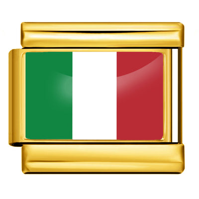 Pulsera Italiana con Resina Epóxica y Banderas del Mundo - Image 34