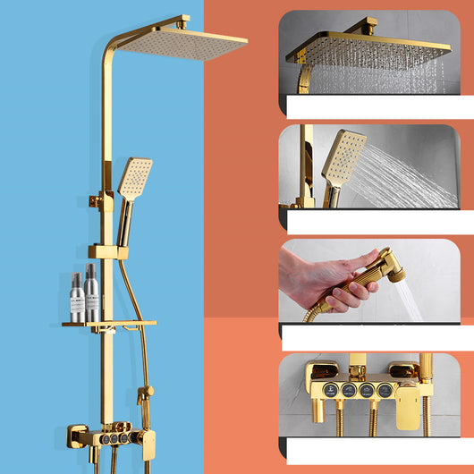 Sistema de Ducha Cromado Dorado con Rociador Bidet - Image 19