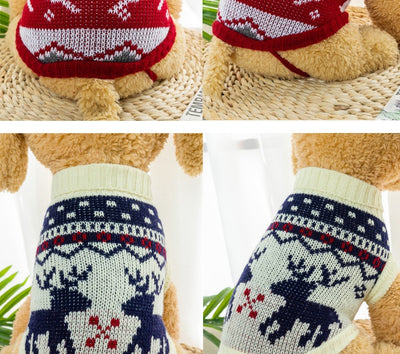 Suéteres Tejidos para Mascotas - Ropa de Otoño e Invierno para Bichón Frisé y Corgi - Image 17