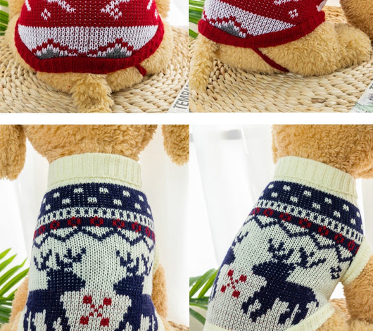 Suéteres Tejidos para Mascotas - Ropa de Otoño e Invierno para Bichón Frisé y Corgi - Image 17