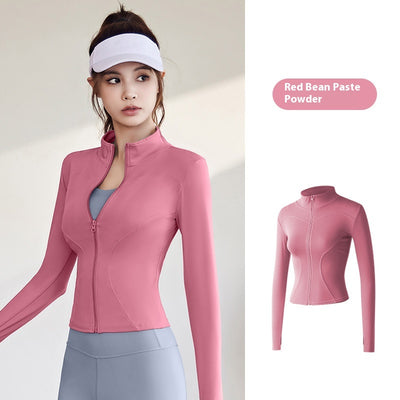 Chaqueta Deportiva Mujer Manga Larga Ajustada para Running, Fitness y Yoga - Image 8