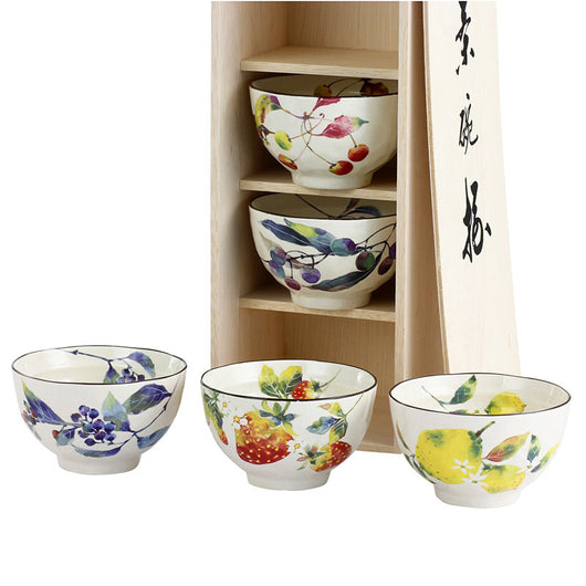 Tazón de Cerámica Artesanal Mino-yaki Multicolor para Arroz y Sopa - Image 48
