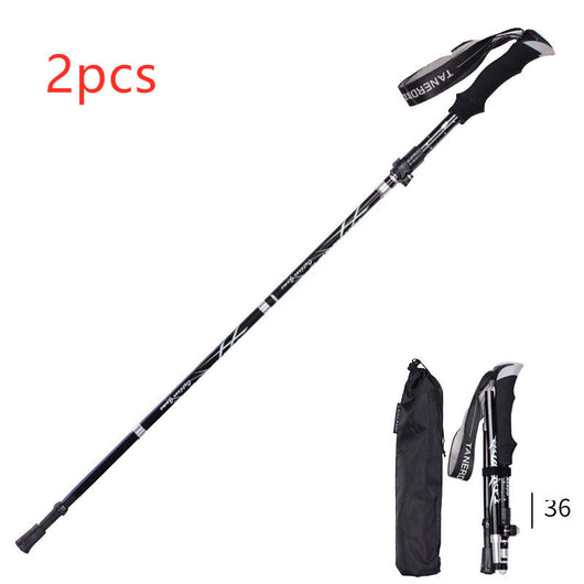 Bastón de Trekking Plegable Ultra Ligero con Mango Recto - Retráctil y Portátil - Image 22