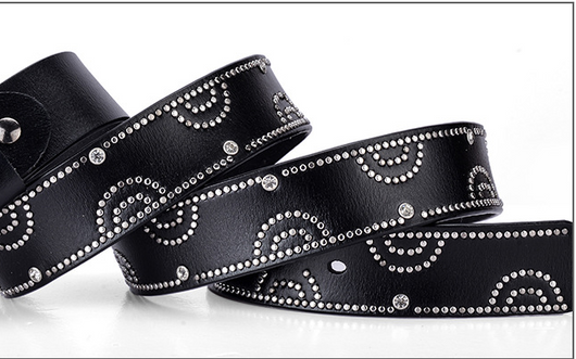 Cinturón Femenino con Hebilla de Aleación y Detalles de Strass - Image 11