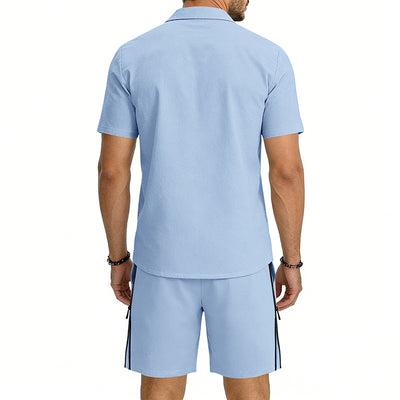 Conjunto de Dos Piezas: Camisa Manga Corta y Shorts con Cordón - Image 41