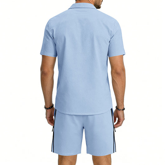 Conjunto de Dos Piezas: Camisa Manga Corta y Shorts con Cordón - Image 41