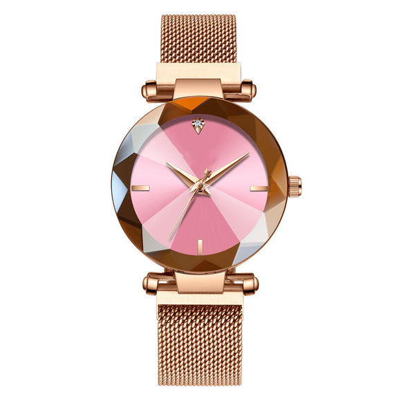 Reloj de Mujer con Malla de Acero y Cuarzo