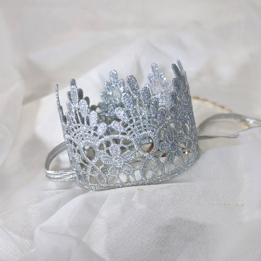 Diadema Corona Infantil Elegante para Fiestas y Cumpleaños - Image 2