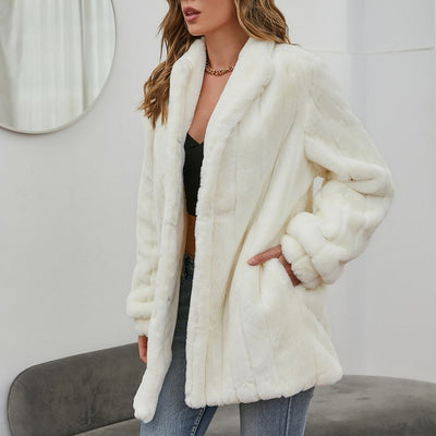 Chaqueta Floral Blanca para Invierno y Primavera - Abrigo Elegante para Mujer - Image 16