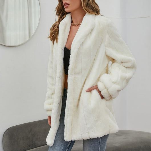 Chaqueta Floral Blanca para Invierno y Primavera - Abrigo Elegante para Mujer - Image 16