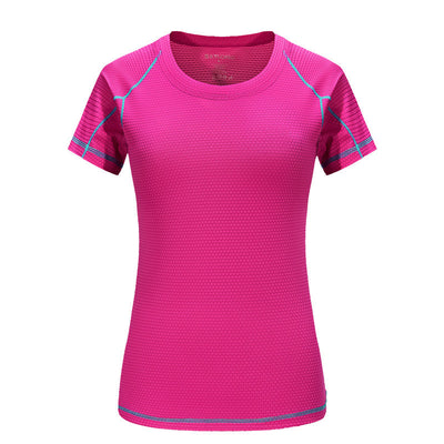 Camiseta Manga Corta de Seda para Hombre - Secado Rápido Cuello Redondo - Image 19