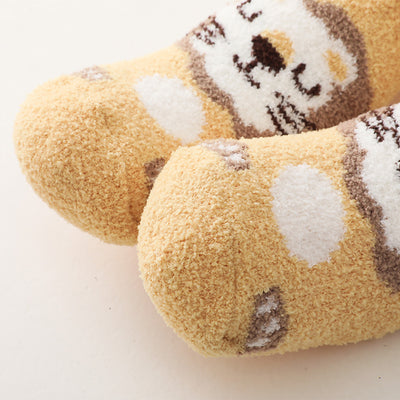 Calcetines Navideños Cordero Terciopelo Coral para Niños - Image 10