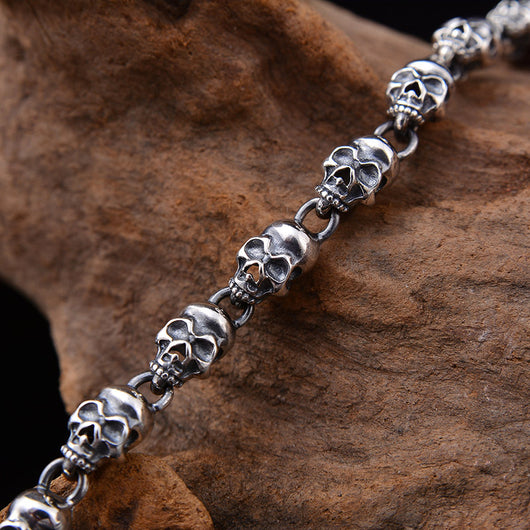 Collar de Plata Esterlina 925 con Calavera de 6mm - Image 2