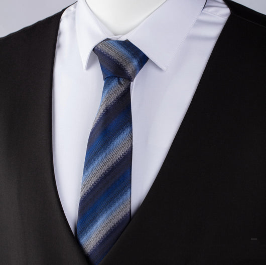 Corbata de Poliéster Jacquard con Rayas - Empaque Individual - Image 13