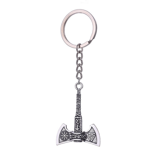 Llavero de Auto Hacha de Odín - Diseño Nórdico Premium