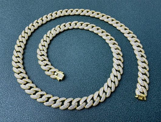 Cadena Cubana de Diamantes Completos Estilo Europeo y Americano - Image 12